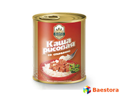 Консервы мясорастительные «Каша рисовая со свининой» ГОСТ 8286-90 - 1