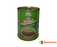 Консервы мясорастительные «Каша перловая с говядиной» ГОСТ 8286-90