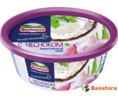 Творожный сыр Hochland с чесноком 140 гр.