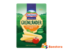 Полутвердый сыр Grünländer от Hochland "Классический вкус", 50% 150 гр.
